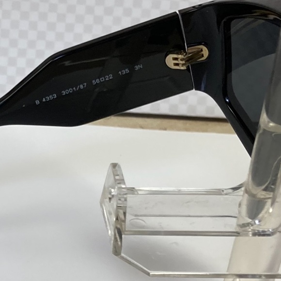 New Burberry Brooke BE4353 Black Shield sunglasses. No case - Picture 9 of 14